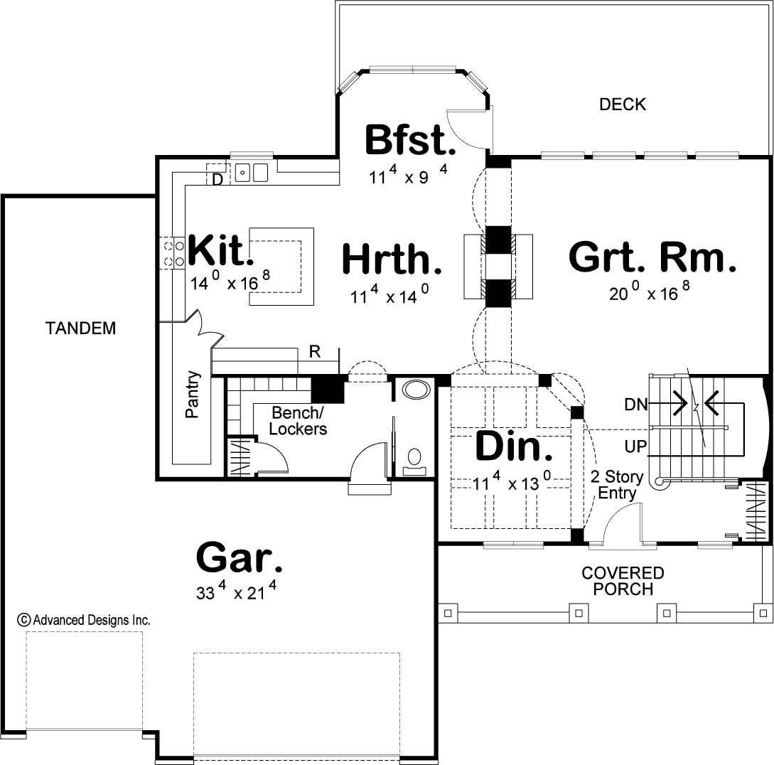 2 Story Farm Style House Plan | Brookhaven
