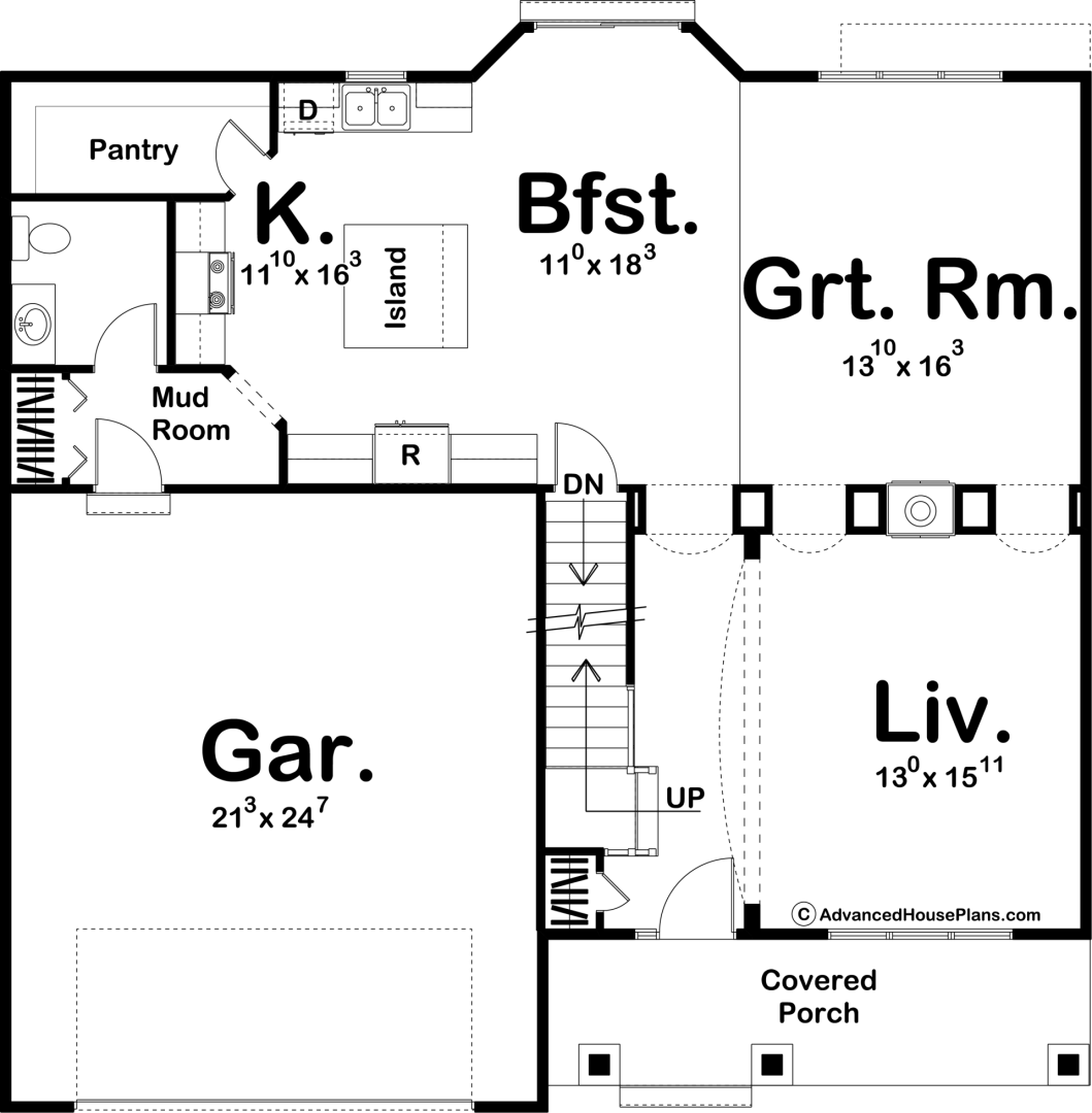 2 Story Craftsman House Plan | Kincaid