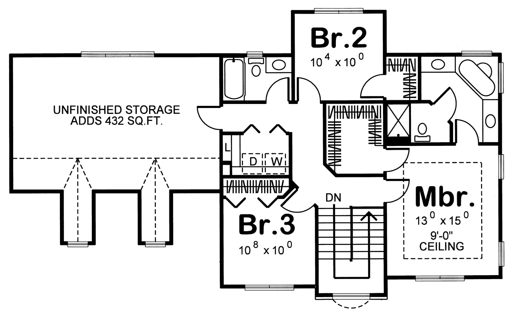2 Story Traditional House Plan | Brackett