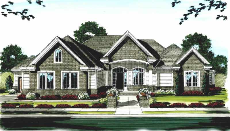 1 Story Traditional House Plan Baxter