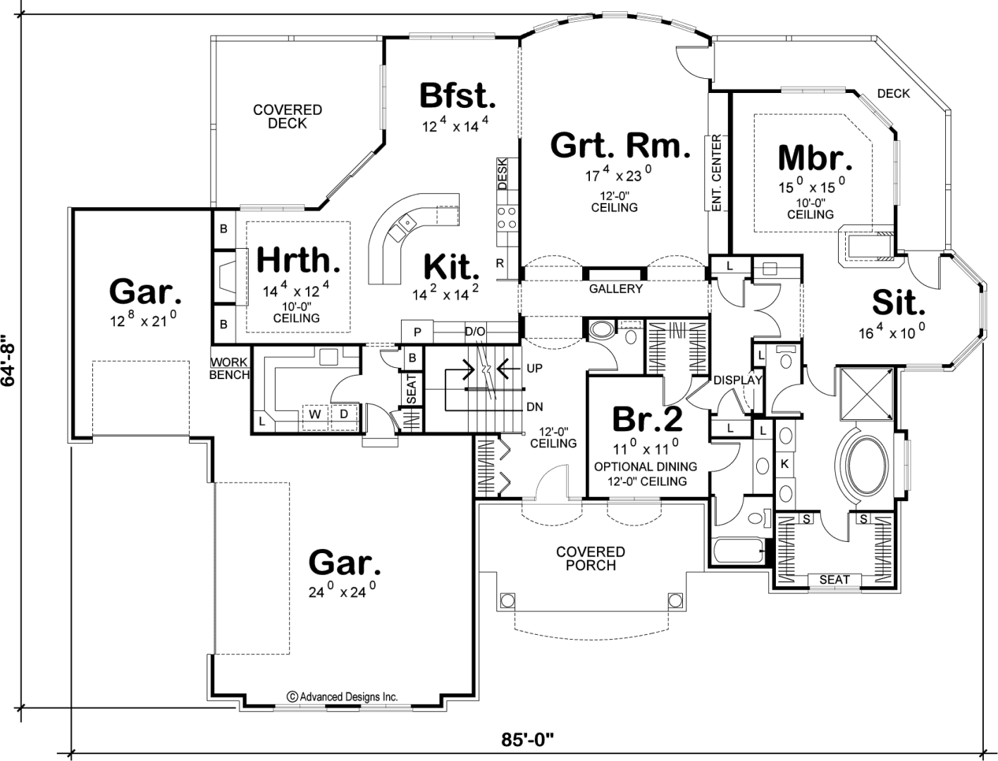 1 Story Traditional House Plan | Baxter