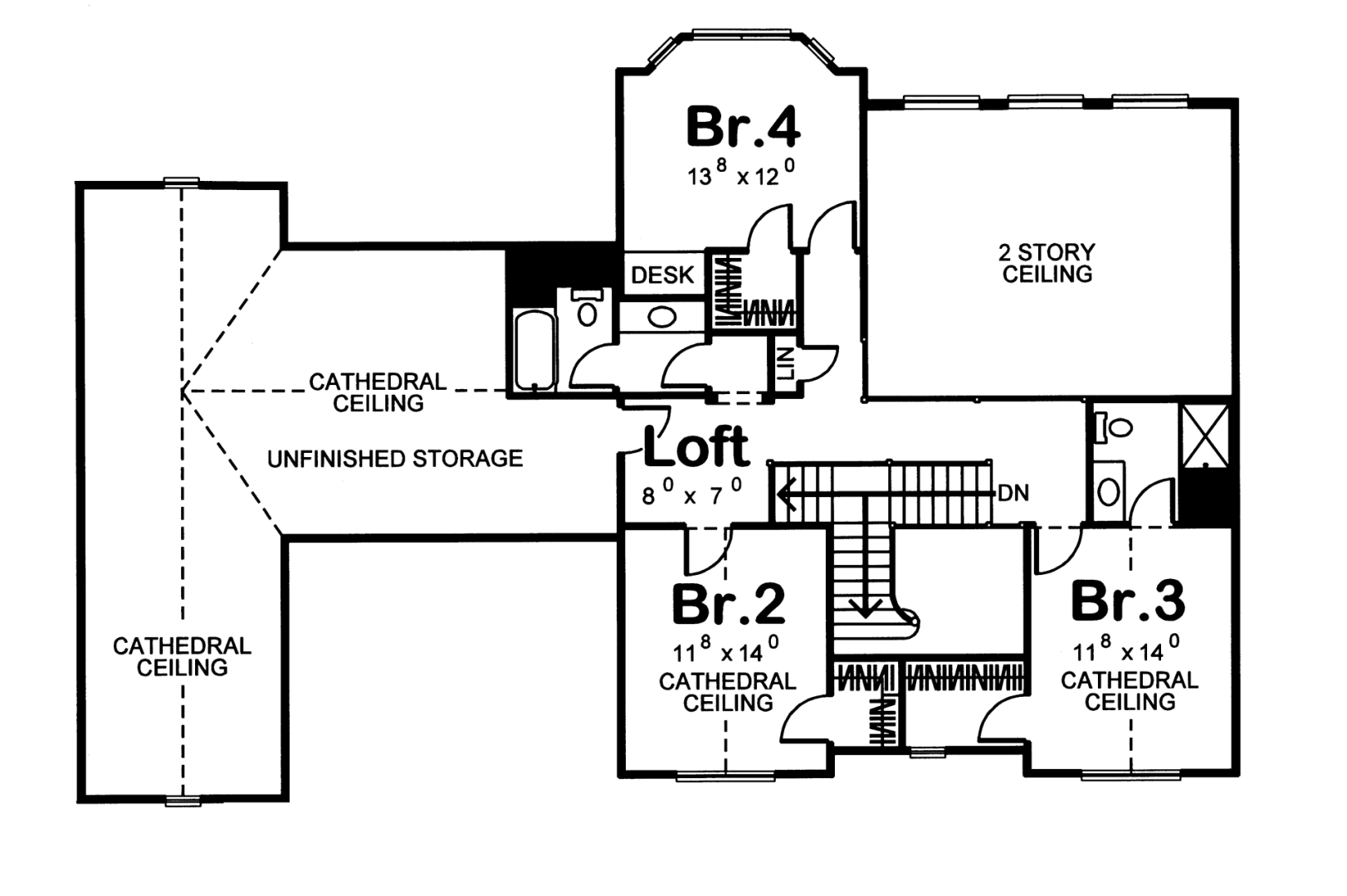 1.5 Story Farmhouse House Plan | Strattfield