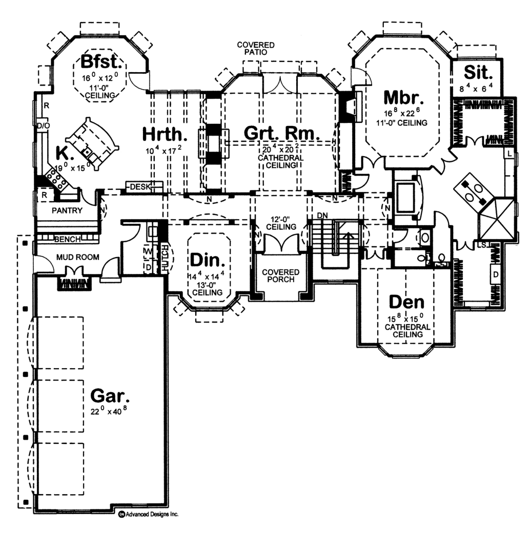 1 Story French Country House Plan | Brendel