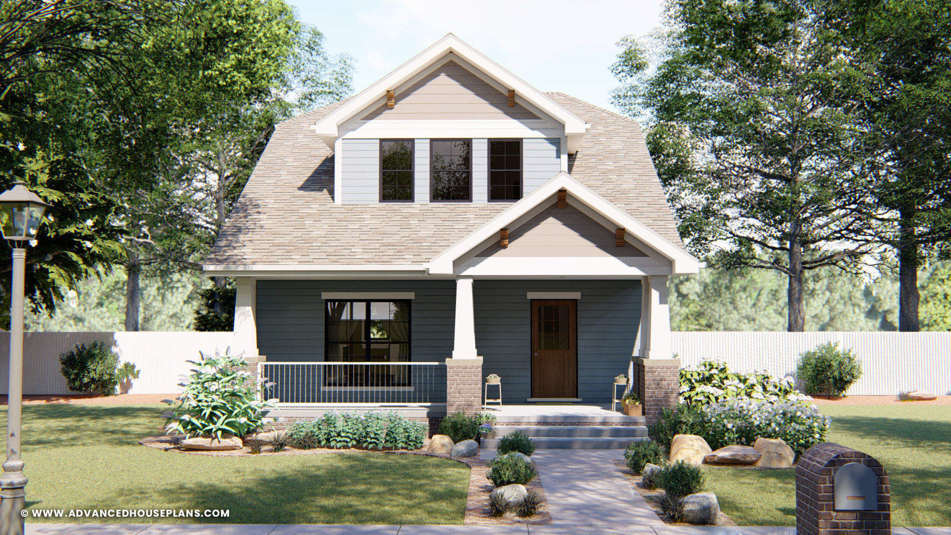 2 Story Craftsman Style House Plan Read Cottage