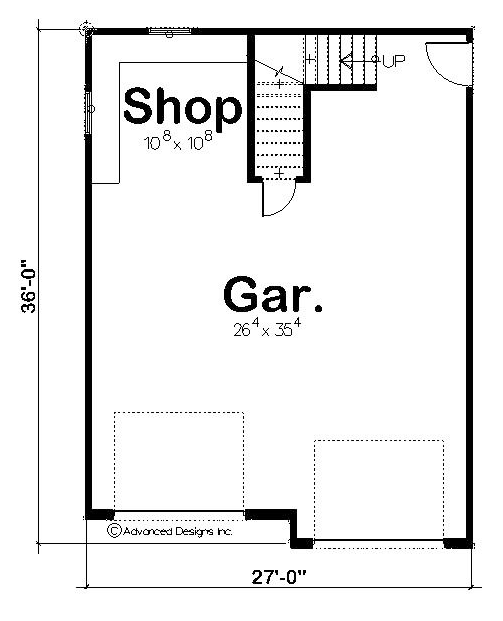Traditional Garage Plan | Fillmore