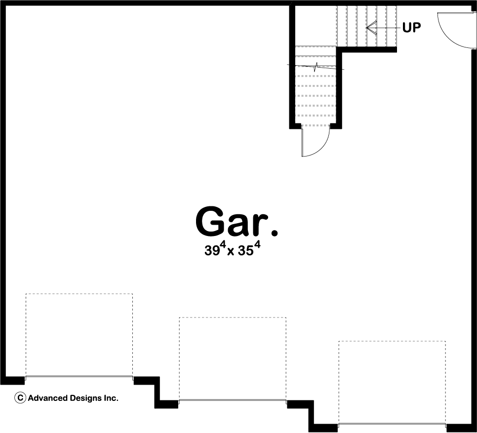 Traditional Garage Plan Perry
