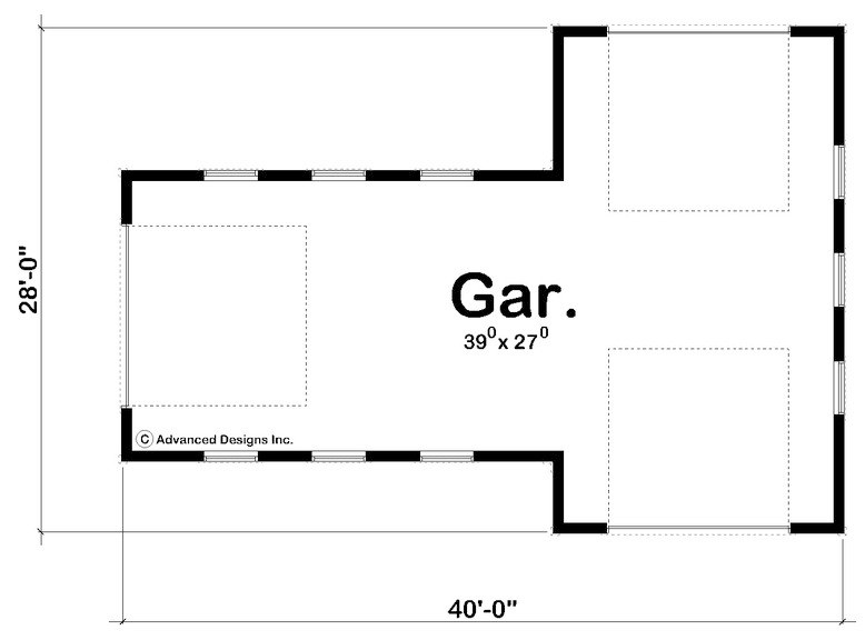 Farmhouse Style Garage Plan | Blanco