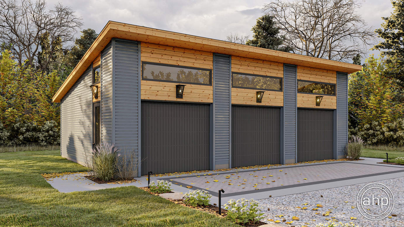 Modern Garage With Loft