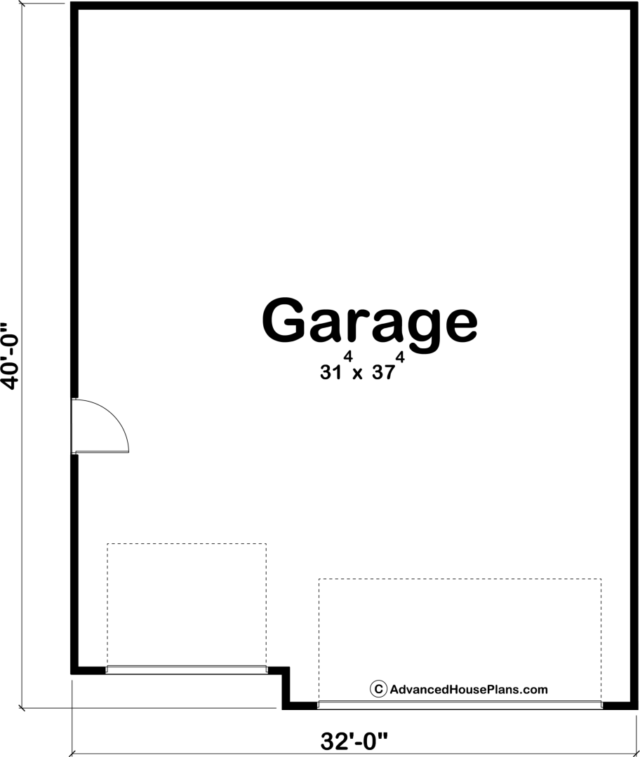 3 Car Garage Plan | Randall