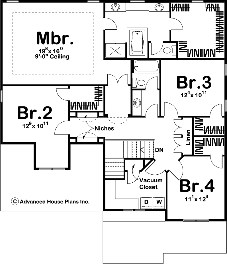 Two Story Cottage Style House Plan | Windrush