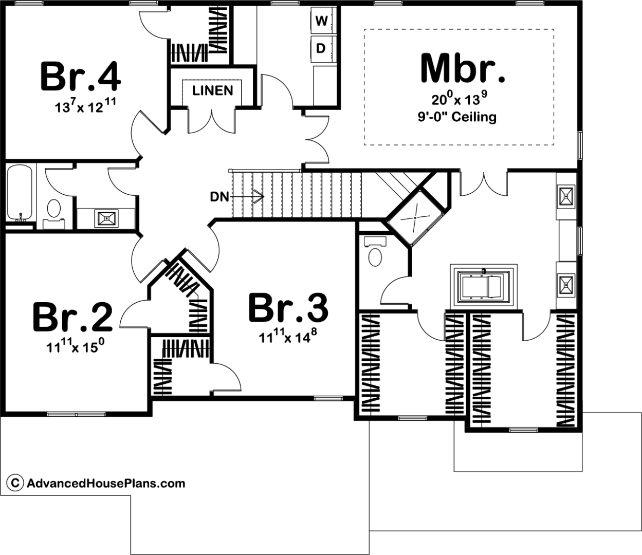 2-story-traditional-house-plan