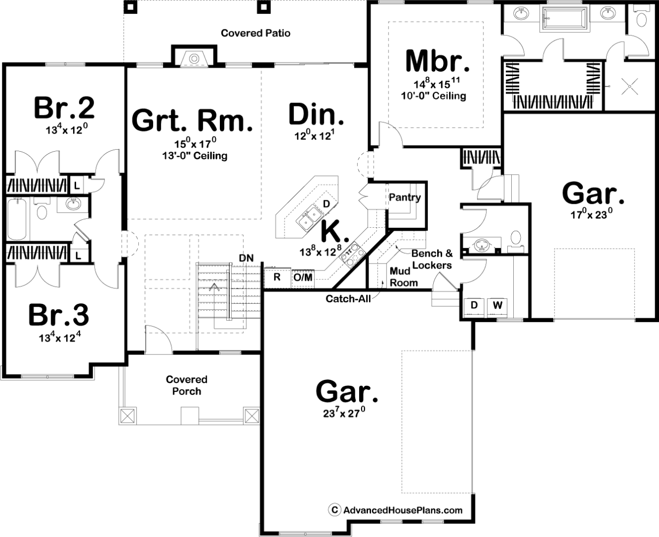 1 Story Craftsman House Plan | Nordstrom