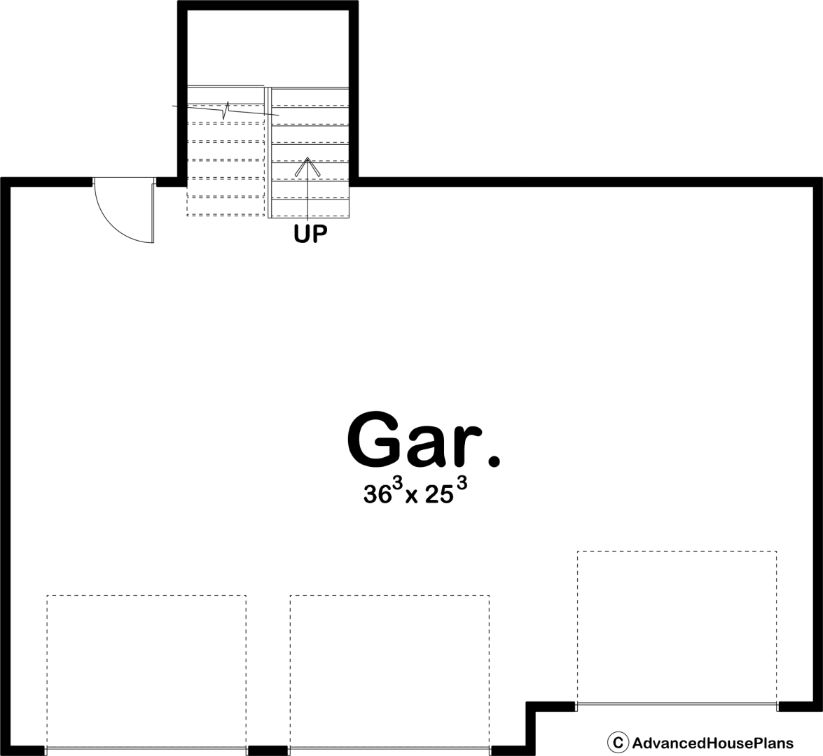 Craftsman Style Garage Plan | Tomczak