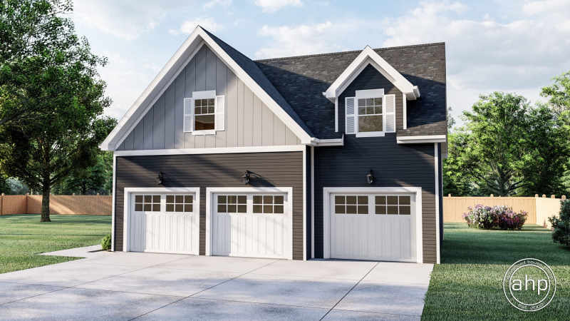 Craftsman Style Garage Plan Tomczak, Cost To Build Garage With Loft Apartment