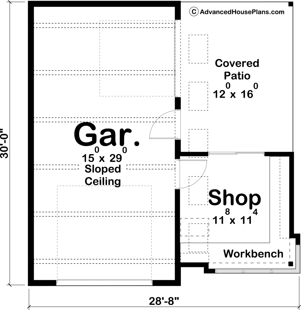 Modern Style Specialty Garage Plan | Kimmons