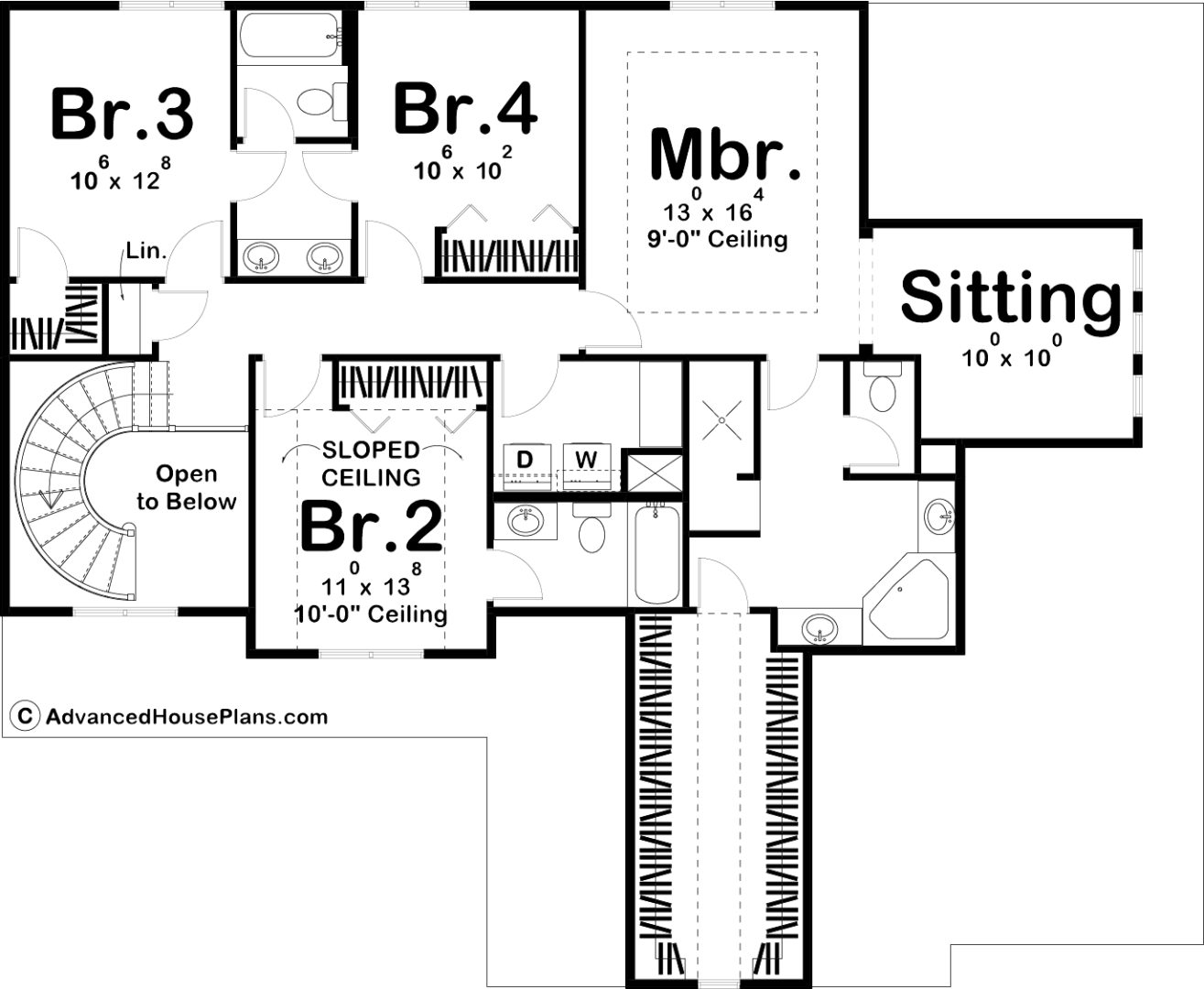 2 Story Traditional House Plan | Hartmann