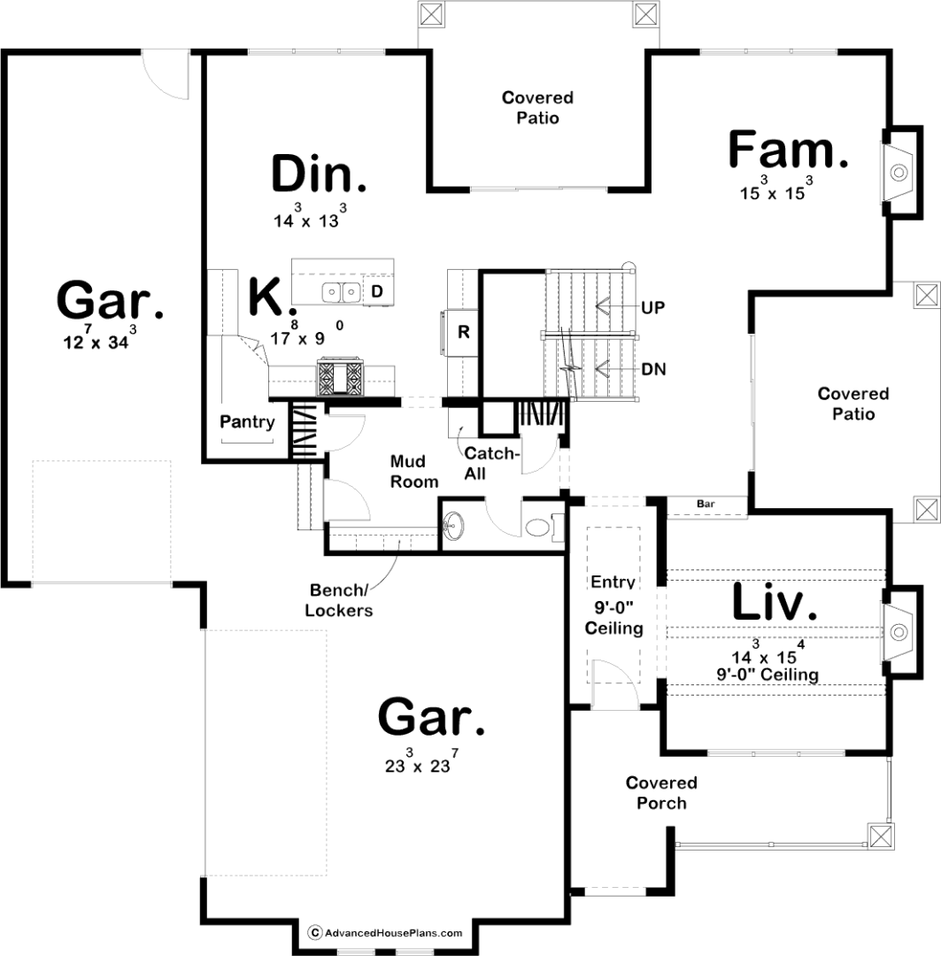 2 Story Craftsman House Plan | Edgemont