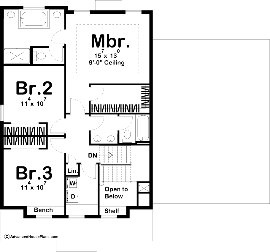 2 Story Modern Prairie House Plan | Faust