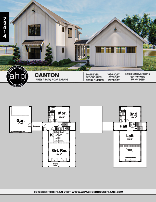 1 5 Story Modern Farmhouse House Plan Canton