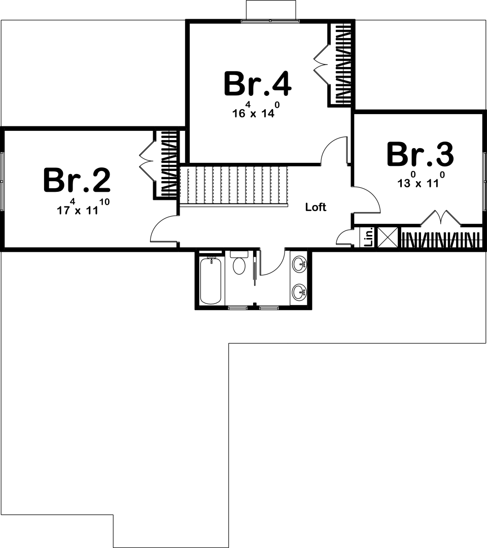 1.5 Story Craftsman House Plan | Simpson