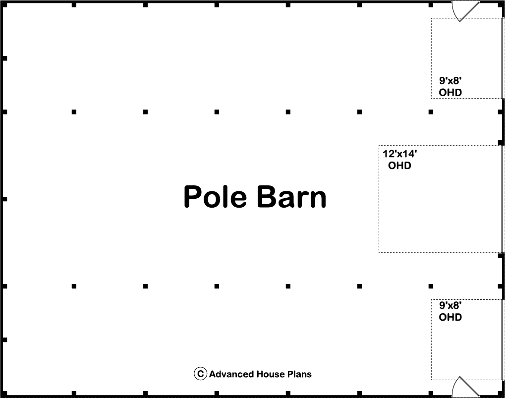 Pole Barn/Post Frame Plan | Truman