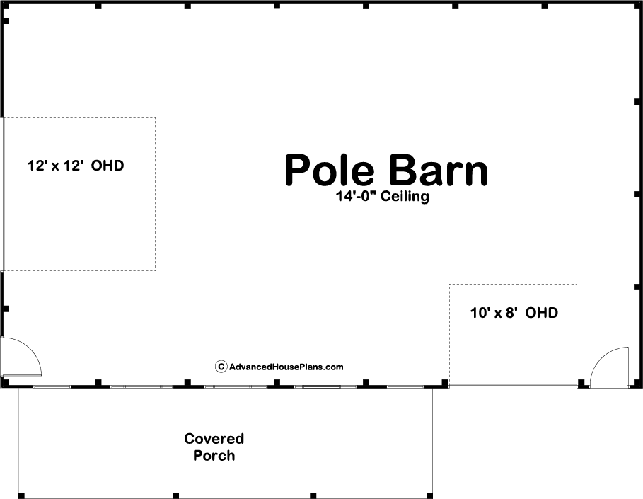 Pole Barn/Post Frame Plan | Roosevelt