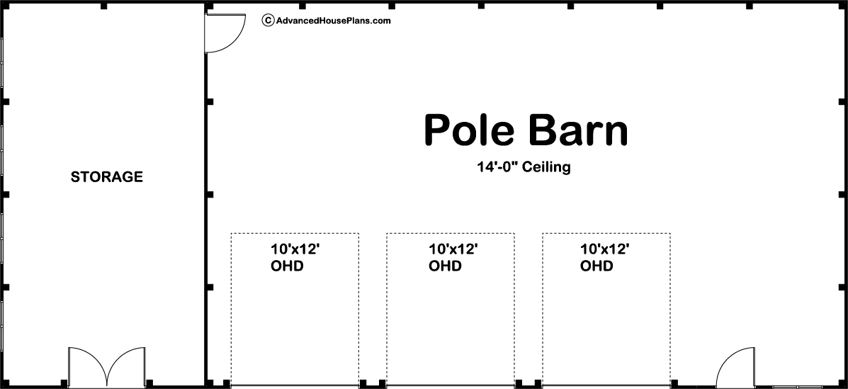 Pole Barn/Post Frame Plan | Tyler