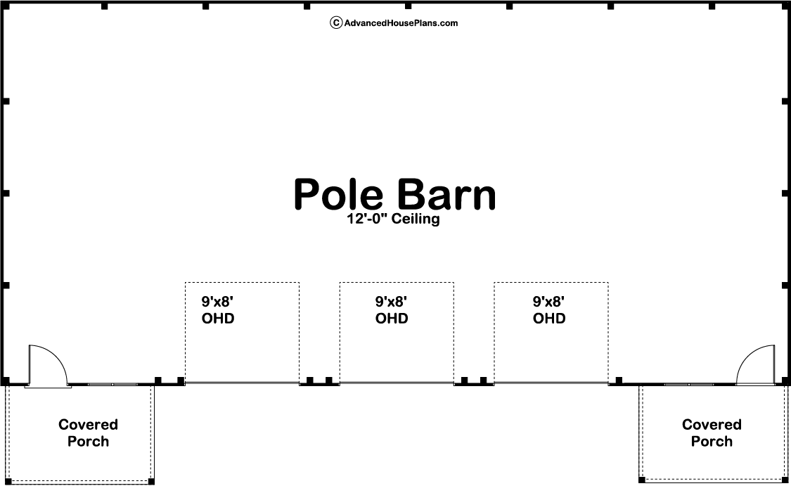Pole Barn/Post Frame Plan | Arthur