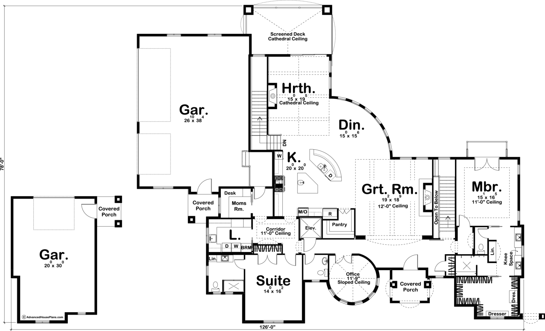 1 Story French Country House Plan Chambers Bay
