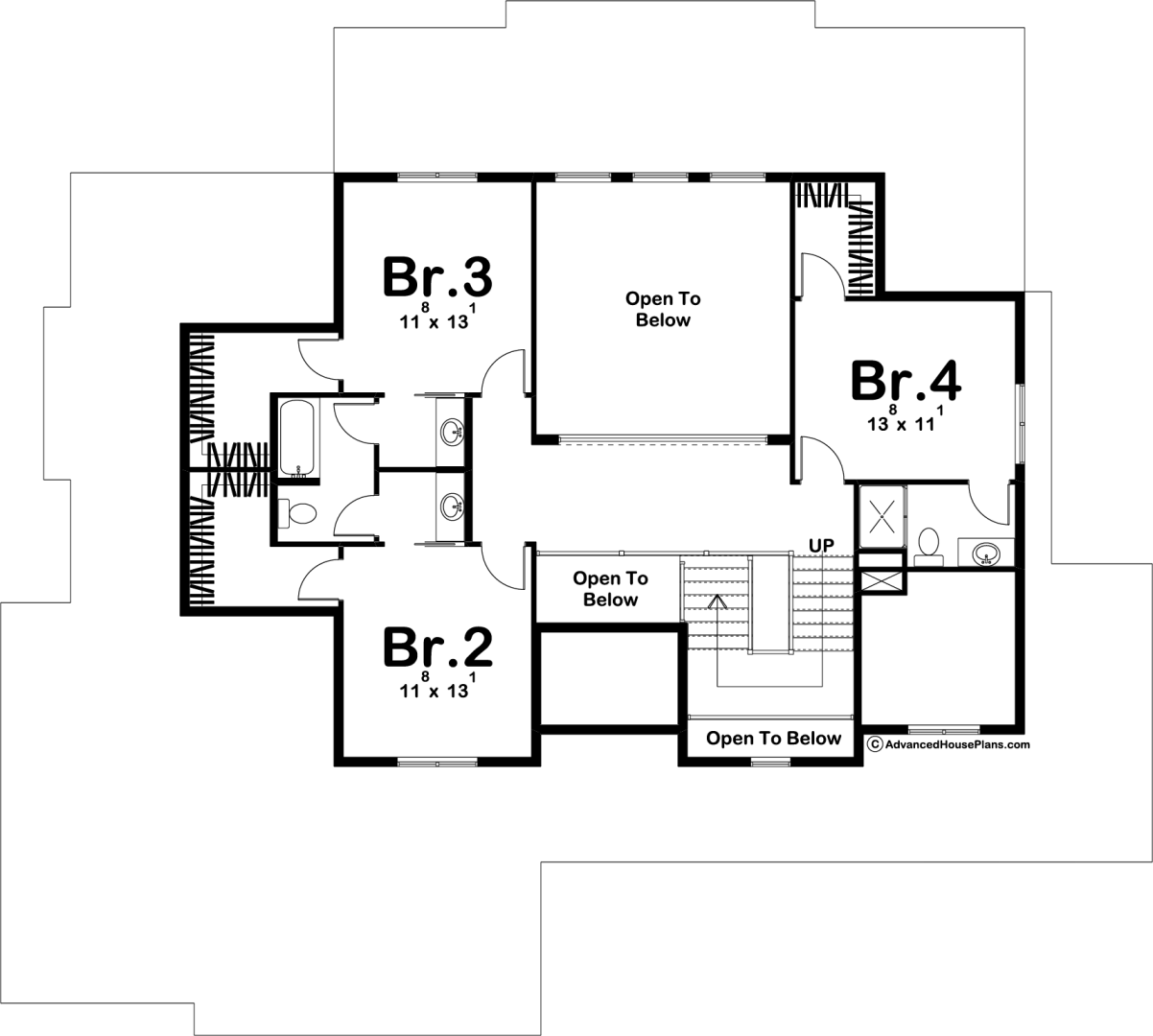 1.5 Story Craftsman House Plan | Kingston