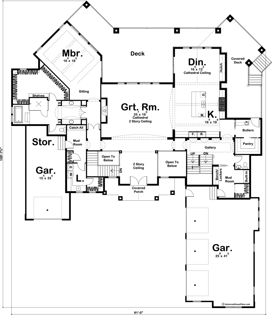 1 1/2 Story Craftsman House Plan Southdale