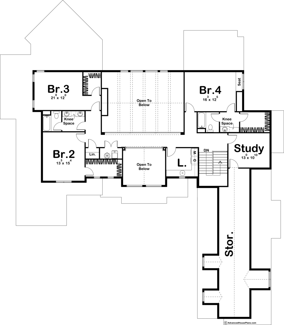 1 1/2 Story Craftsman House Plan | Southdale