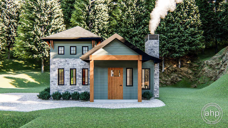 Featured image of post Craftsman Rustic Cabin Plans - This cabin plan is not your traditional ranch plan, the exterior has an oversized front porch with gable.