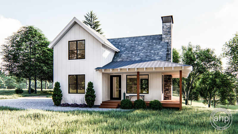 Cozy Farmhouse Cottage Maximizes Use Of