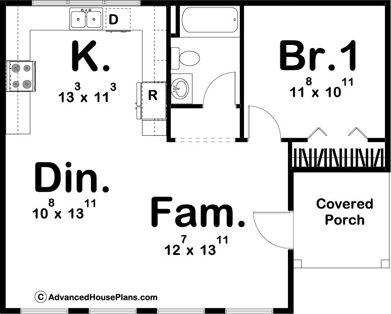 Cottage Style Cabin Plan | Bentonville
