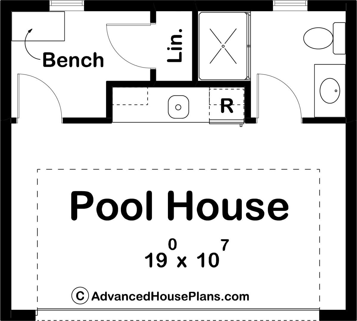Pool House Plan | Alvarado