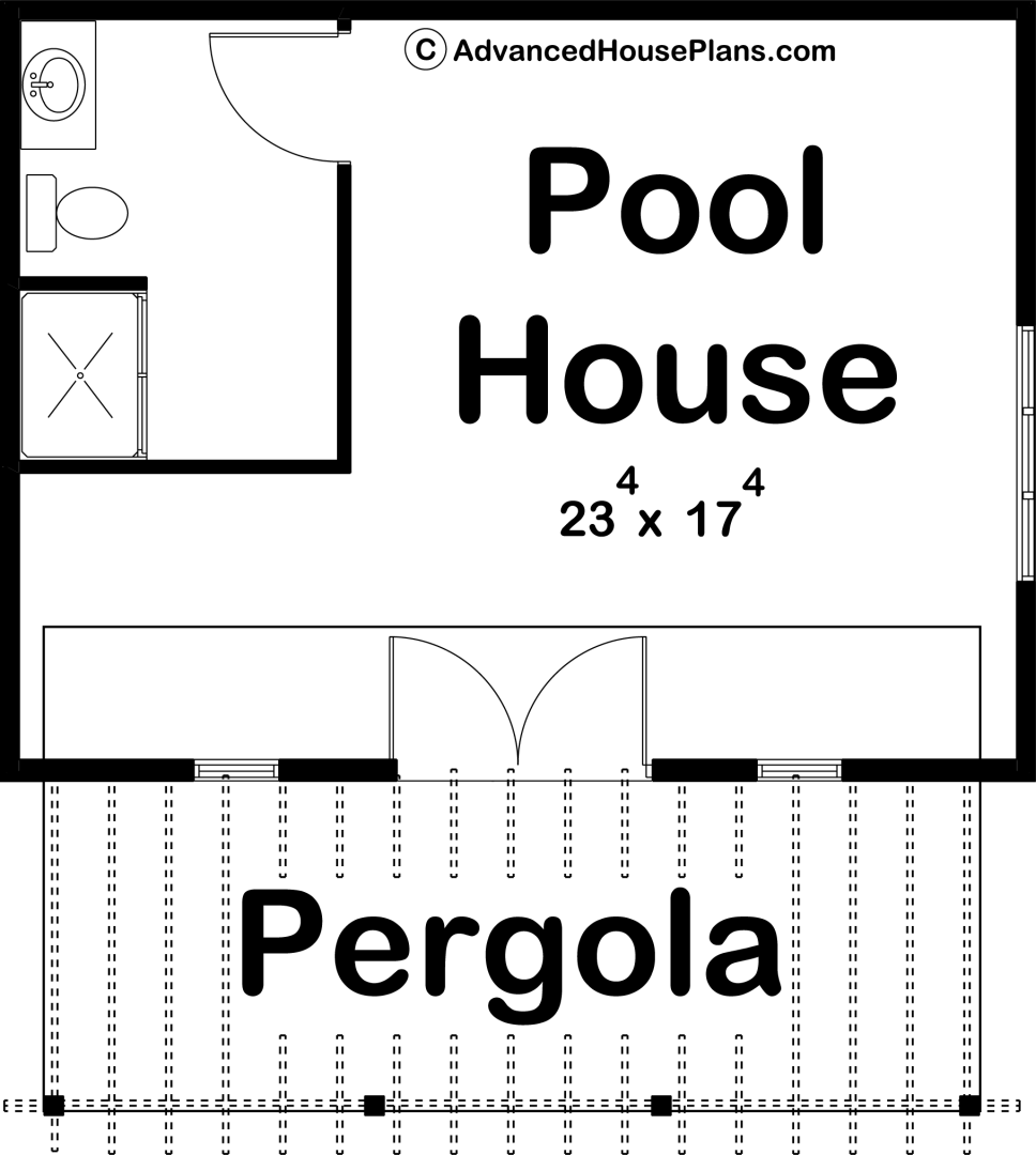 Pool House Plan | Tranquility