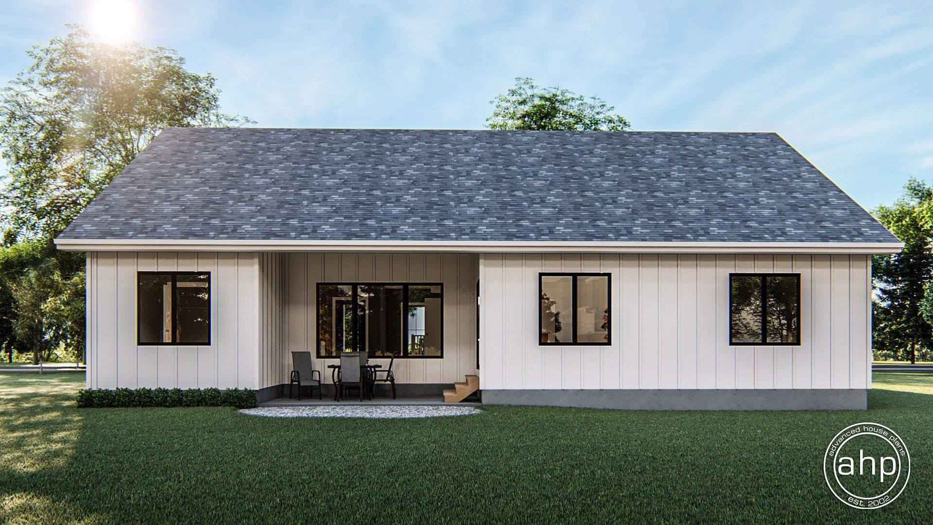 1 Story Modern Farmhouse Plan Meadow Grove