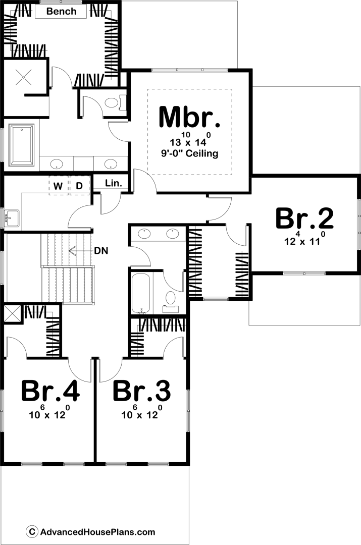 2 Story Mediterranean Style House Plan | Seguaro