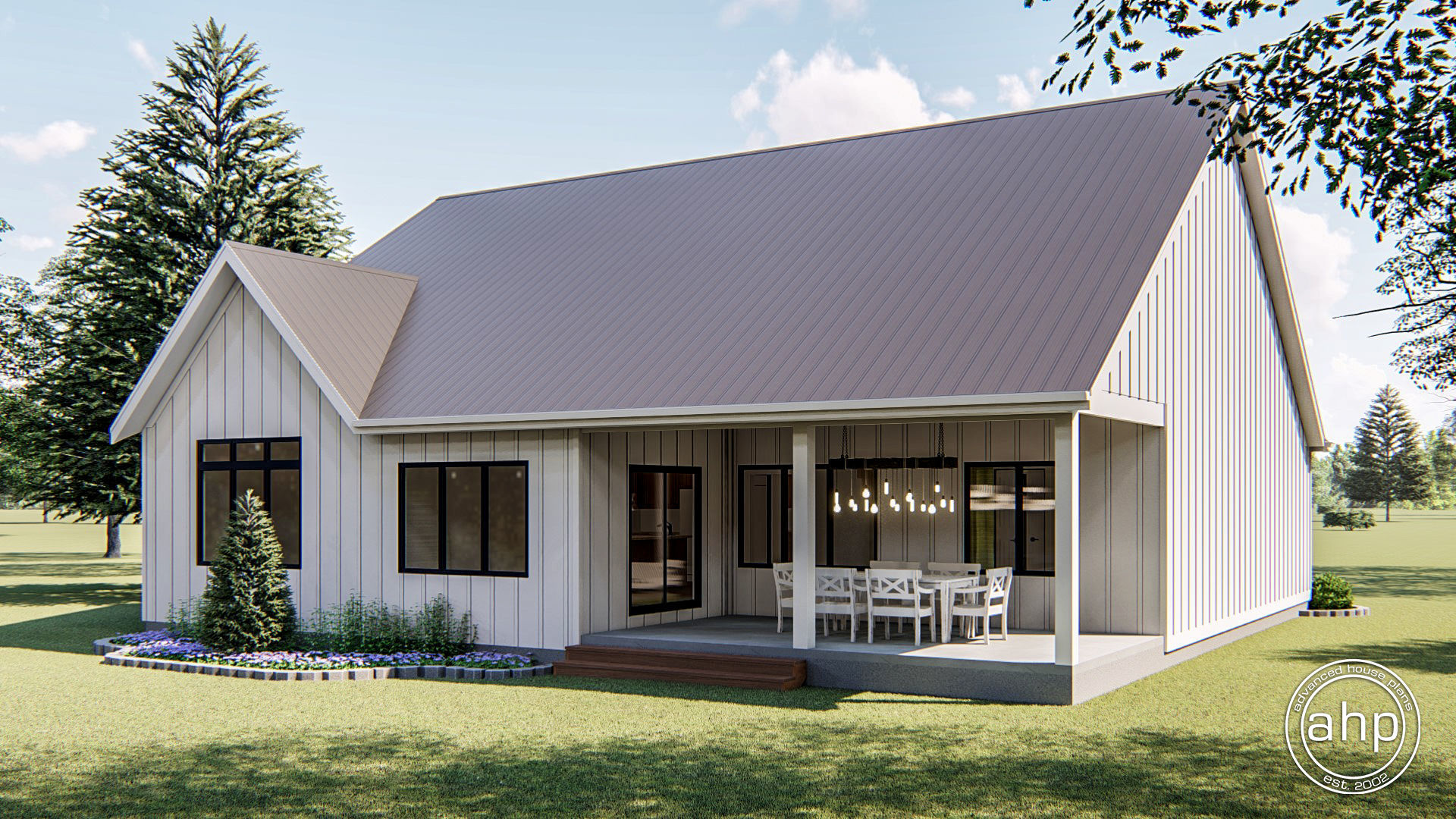 1 Story Modern Farmhouse Plan Cherry Creek