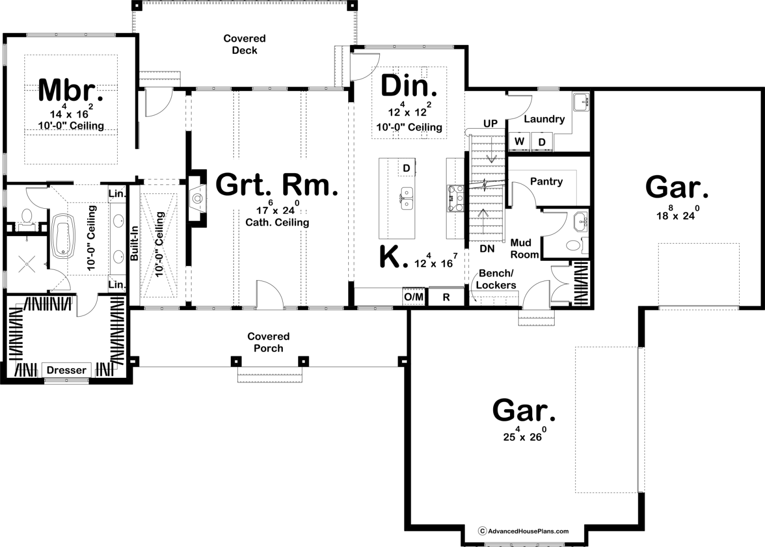 1.5 Story Modern Farmhouse House Plan | Keegan