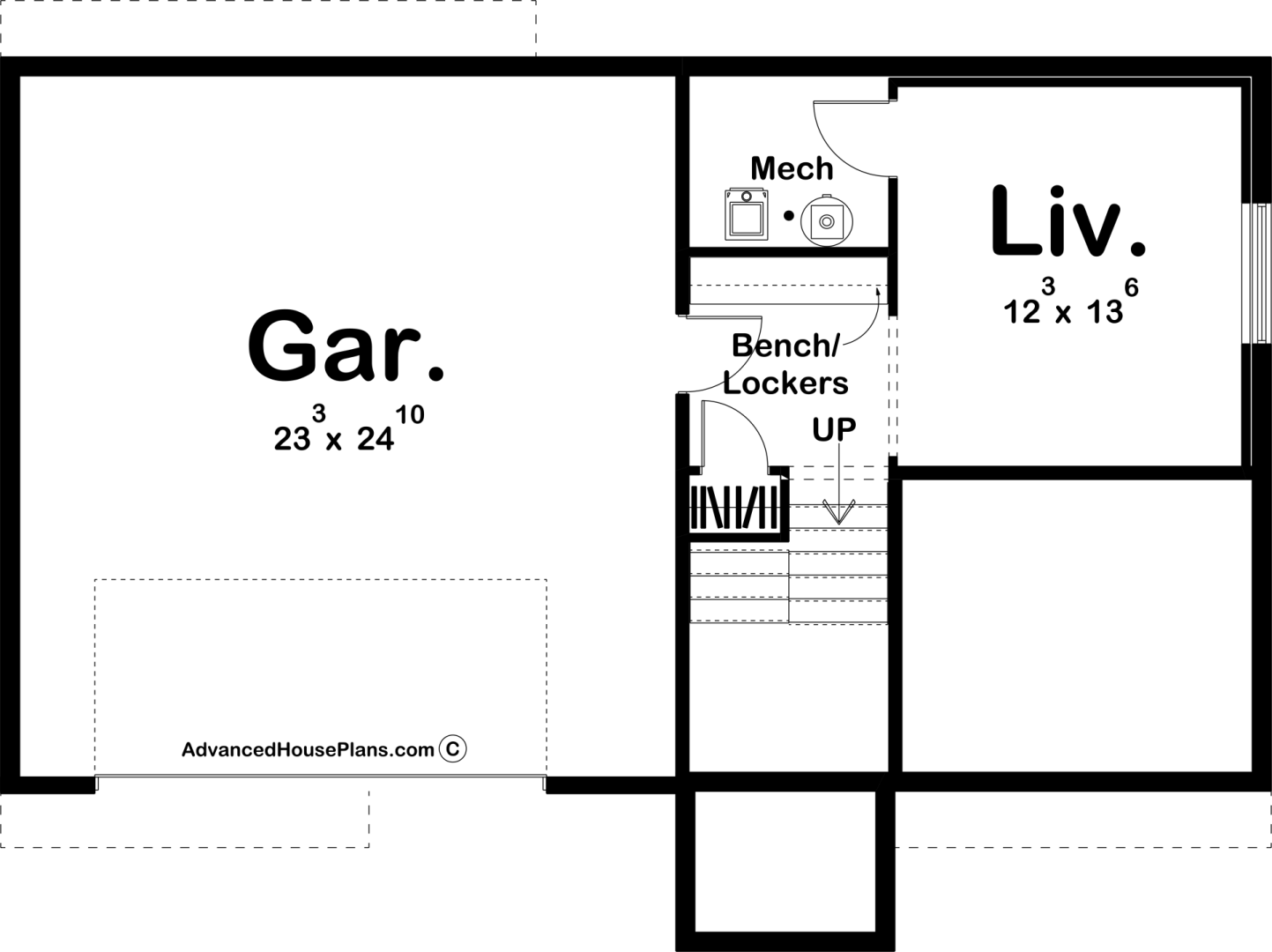 Split Level Modern Prairie Style House Plan | Graycliff