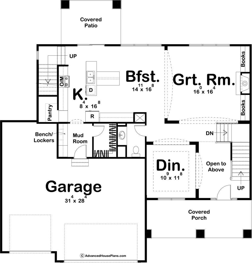 2 Story Modern Farmhouse House Plan | Sherman Oaks