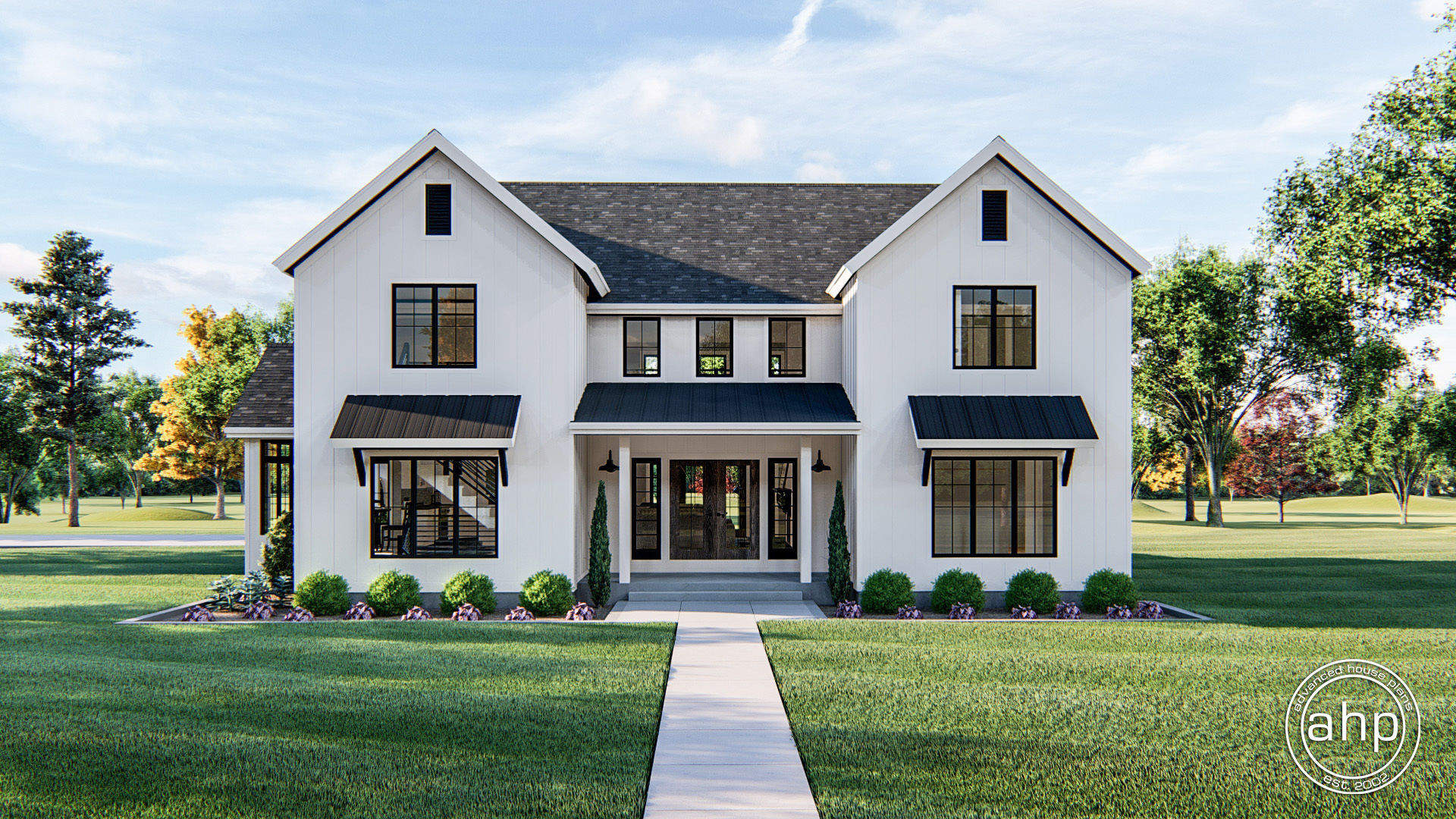 1.5 Story Modern Farmhouse Style House Plan Savannah