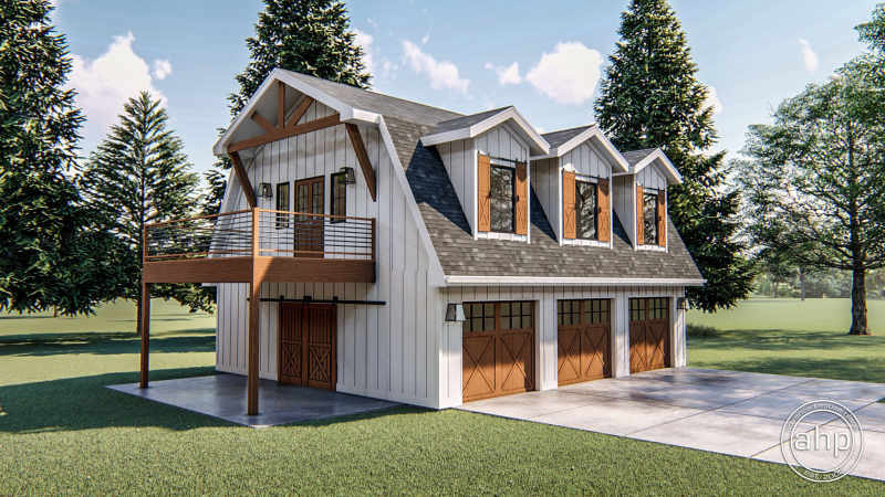 Modern Farmhouse Apartment Garage, Garage Plans With Living Quarters Upstairs