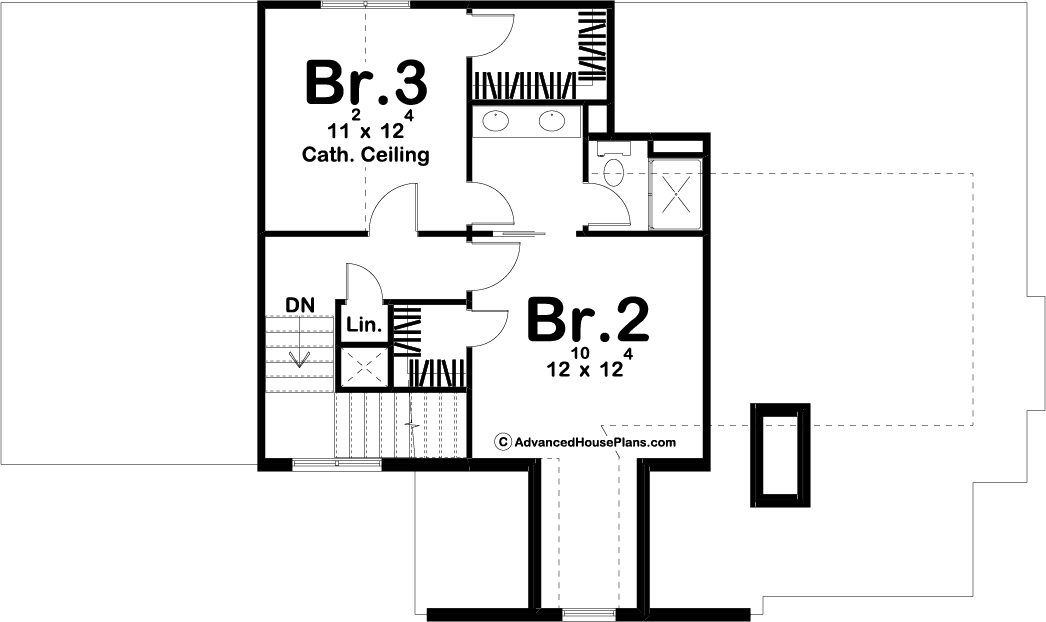 1.5 Story Cottage Style Plan | Read PArk