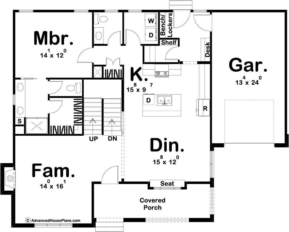 1.5 Story Modern Cottage Plan | Northridge