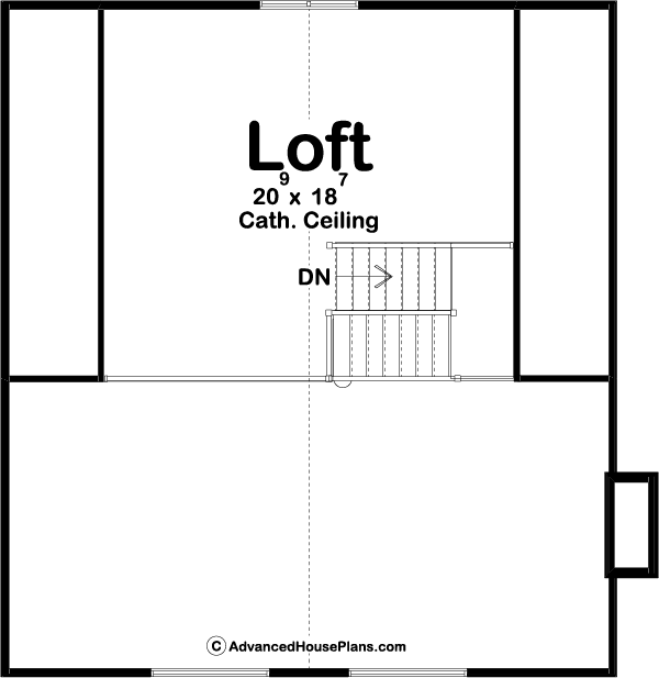 Traditional Style Cabin Plan | Bellwood