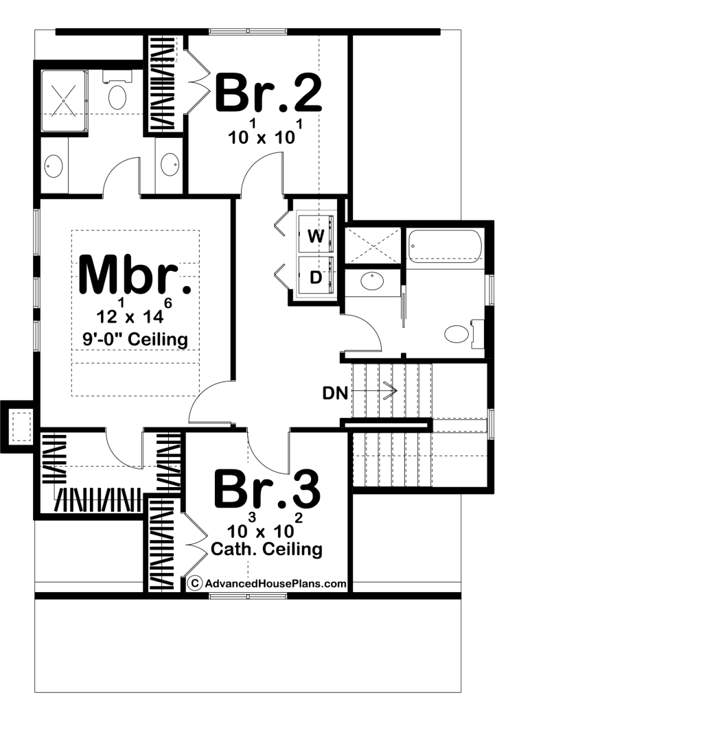 2 Story Cottage Style House Plan | Robinson