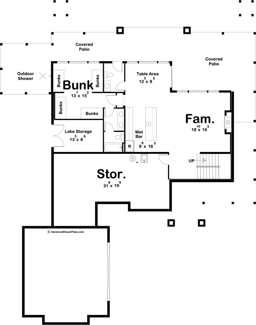1 Story Craftsman Style House Plan | Smith Lake